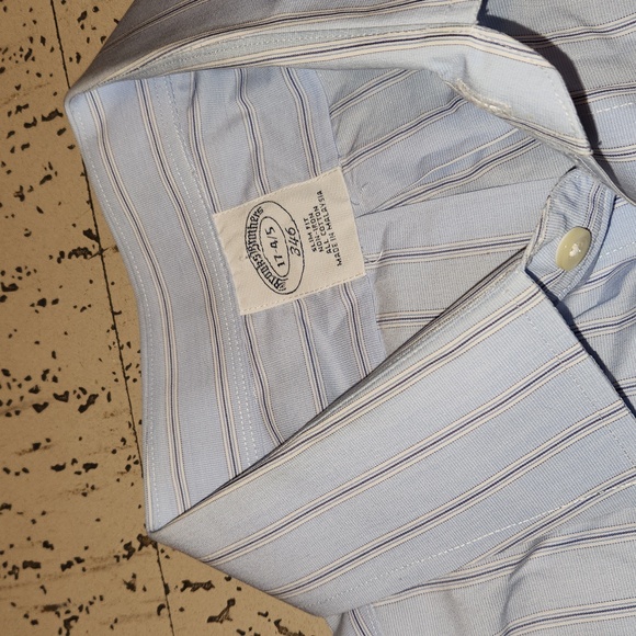 Brooks Brothers 346 Button Down Long Sleeve Slim Fit Casual Dress Shirt - Picture 6 of 14